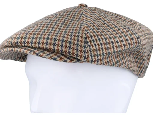 Flat Caps-Brixton Brood Sand/Light Blue Snap Cap -