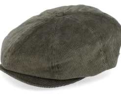 Sale Brixton Brood Snap Cap Moss Green Flat Cap -