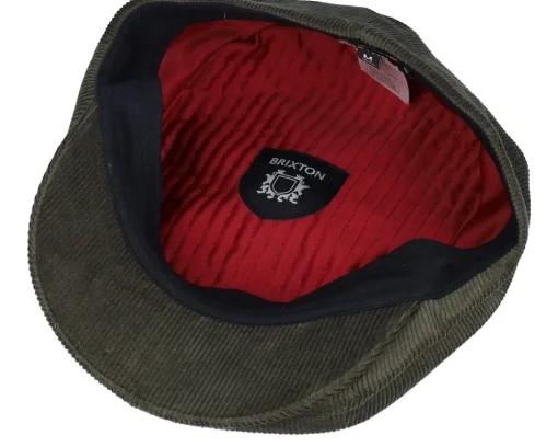 Sale Brixton Brood Snap Cap Moss Green Flat Cap -