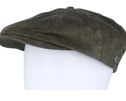 Sale Brixton Brood Snap Cap Moss Green Flat Cap -