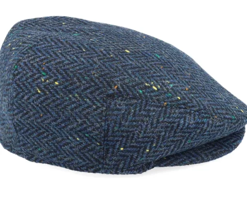 Flat Caps-Jaxon & James Brooklyn Flat Cap Navy Snap Cap -