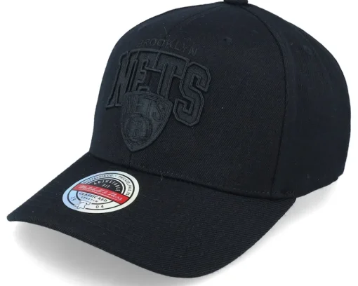 Adjustable-Mitchell & Ness Brooklyn Nets Black Out Arch Black Adjustable -