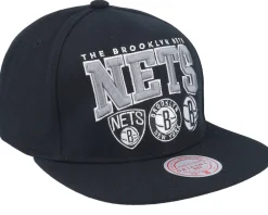 Clearance Mitchell & Ness Brooklyn Nets Champ Stack Black Snapback -