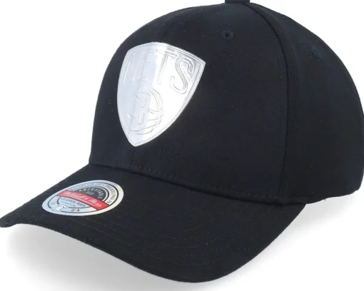 New Mitchell & Ness Brooklyn Nets Cyber Red Snapback Black Adjustable -