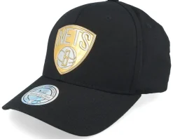 Adjustable-Mitchell & Ness Brooklyn Nets Metallic Weald Black Adjustable -