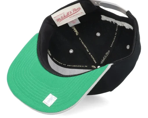 Clearance Mitchell & Ness Brooklyn Nets Monument Black/Grey Snapback -