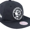 Clearance Mitchell & Ness Brooklyn Nets Nylon Szn Deadstock Snapback - Black