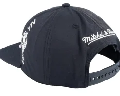 Clearance Mitchell & Ness Brooklyn Nets Nylon Szn Deadstock Snapback - Black
