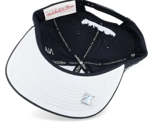 Clearance Mitchell & Ness Brooklyn Nets Nylon Szn Deadstock Snapback - Black