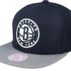 Snapback-Mitchell & Ness Brooklyn Nets Team 2 Tone 2.0 /Grey Snapback - Black