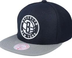 Snapback-Mitchell & Ness Brooklyn Nets Team 2 Tone 2.0 /Grey Snapback - Black