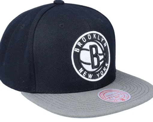 Snapback-Mitchell & Ness Brooklyn Nets Team 2 Tone 2.0 /Grey Snapback - Black