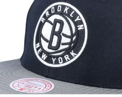 Snapback-Mitchell & Ness Brooklyn Nets Team 2 Tone 2.0 /Grey Snapback - Black
