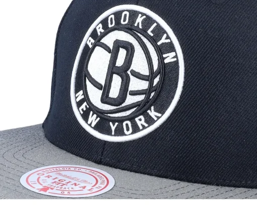 Snapback-Mitchell & Ness Brooklyn Nets Team 2 Tone 2.0 /Grey Snapback - Black