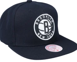 Snapback-Mitchell & Ness Brooklyn Nets Team Ground 2.0 Snapback - Black