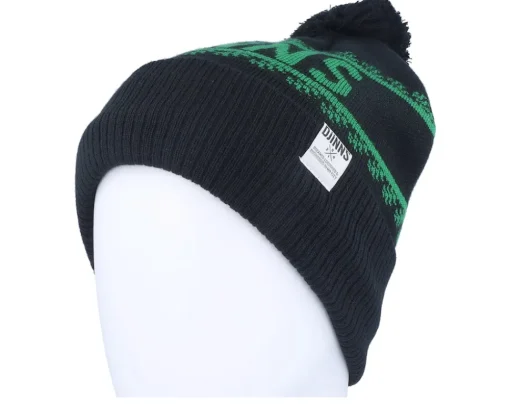Sale Djinns Bubble Beanie Winter Jacquard Black/Green Pom -