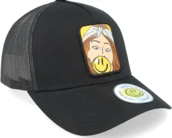 Trucker-Lucid Smile Bubblegum Smile Patch A-framed Trucker - Black