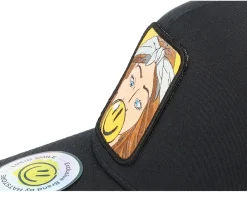 Trucker-Lucid Smile Bubblegum Smile Patch A-framed Trucker - Black