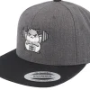 Snapback-Berzerk Buff Hamster Working Out Charcoal/Black Snapback -