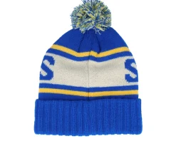 Pom Beanies-American Needle Buffalo Sabres Pillow Line Knit Royal Pom - Blue