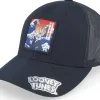 Trucker-Looney Tunes Bugs Bunny And The Wave Black Trucker -