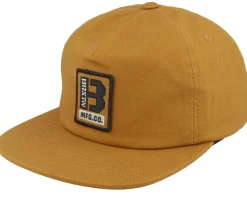 Clearance Brixton Builders Gold Snapback - Beige