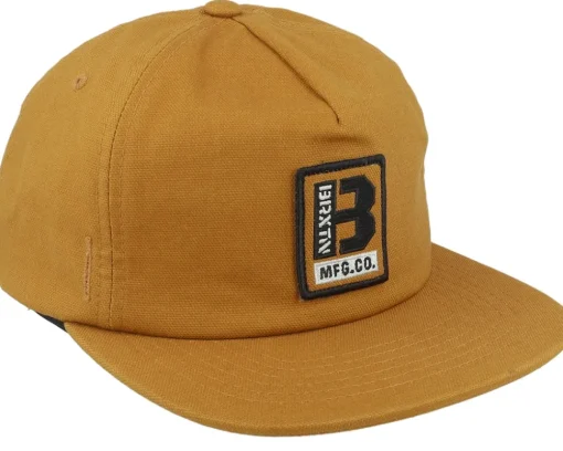 Clearance Brixton Builders Gold Snapback - Beige