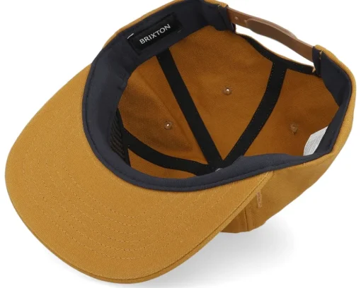 Clearance Brixton Builders Gold Snapback - Beige