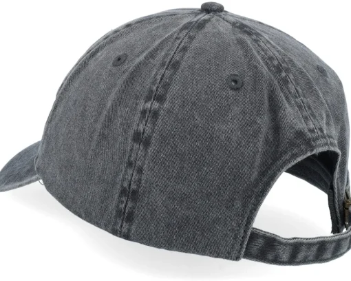 Dad Cap-Iconic Bullfinch Bird Vintage Washed Black Dad Cap -