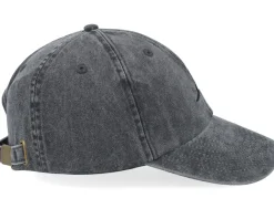 Dad Cap-Iconic Bullfinch Bird Vintage Washed Black Dad Cap -