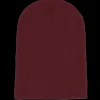 Online Beechfield Burgundy Long Blank Beanie -