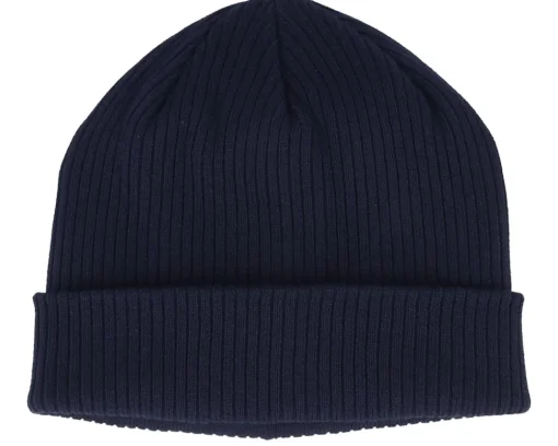 Cuff Beanies-Beechfield Burgundy Organic Cotton Cuff - Red