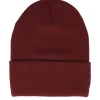 Cuff Beanies-Beechfield Burgundy Original Deep Cuff - Red
