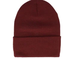 Cuff Beanies-Beechfield Burgundy Original Deep Cuff - Red