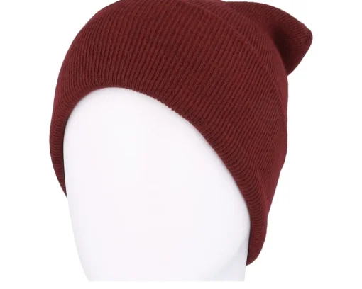 Cuff Beanies-Beechfield Burgundy Original Deep Cuff - Red