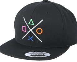 Snapback-Gamerz Buttons Black Snapback -