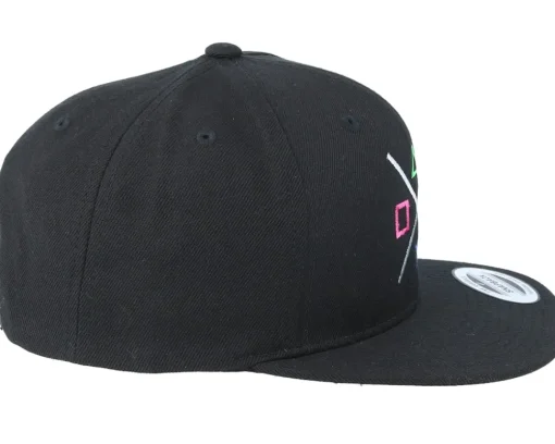 Snapback-Gamerz Buttons Black Snapback -