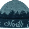 Cuff Beanies-The North Face Cabin Mountainscape Beanie Midnight Petrol Cuff - Green