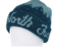 Cuff Beanies-The North Face Cabin Mountainscape Beanie Midnight Petrol Cuff - Green