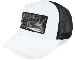 Velvet Caps-Public Domain Cabriolet Party /Black Velvet Trucker - White