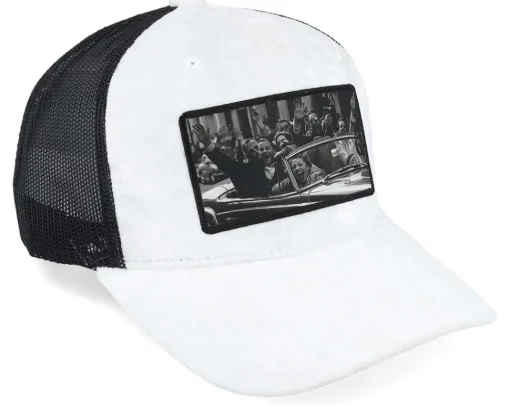 Velvet Caps-Public Domain Cabriolet Party /Black Velvet Trucker - White