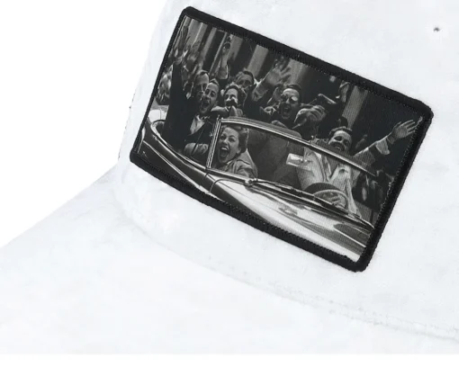 Velvet Caps-Public Domain Cabriolet Party /Black Velvet Trucker - White
