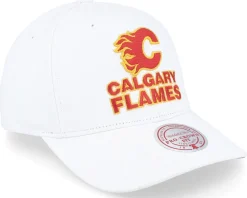 Adjustable-Mitchell & Ness Calgary Flames All In Pro Adjustable - White