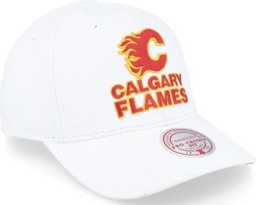 Adjustable-Mitchell & Ness Calgary Flames All In Pro Adjustable - White