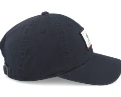 Dad Cap-American Needle California Ballpark Patch Black Dad Cap -