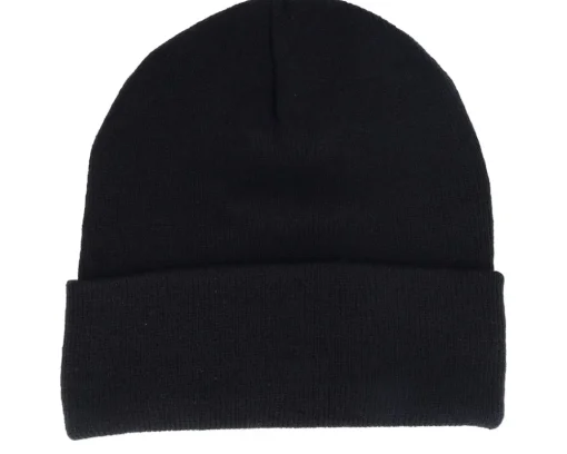 Cuff Beanies-Wild Spirit California Knit Black Cuff -