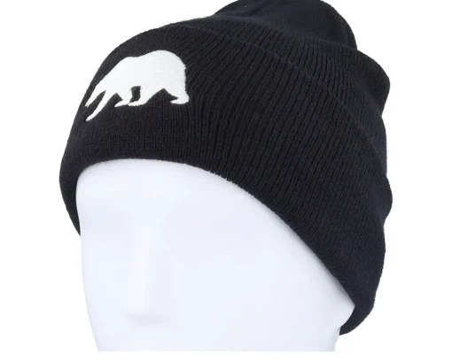 Cuff Beanies-Wild Spirit California Knit Black Cuff -