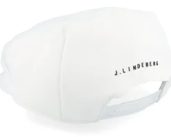 Flat Caps-J.Lindeberg Campbell White Flat Cap -