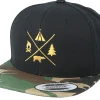 Snapback-Wild Spirit Camping Logo Black/Camo Snapback -