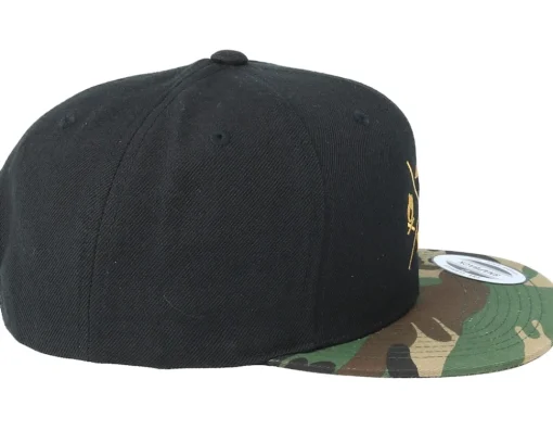 Snapback-Wild Spirit Camping Logo Black/Camo Snapback -